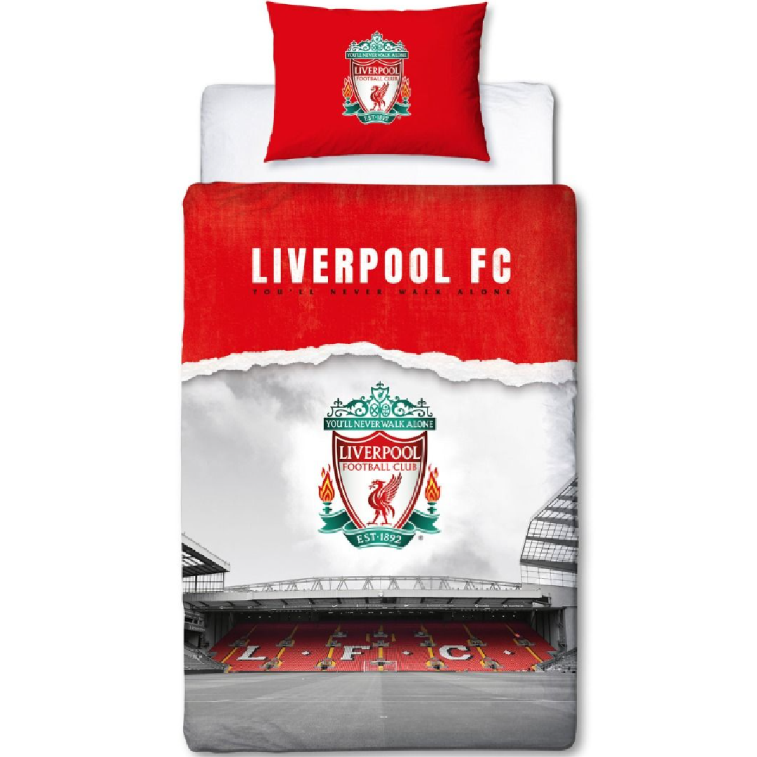 Premier League | Liverpool FC Never Walk Alone Single Bed Quilt Cover Set | Little Gecko