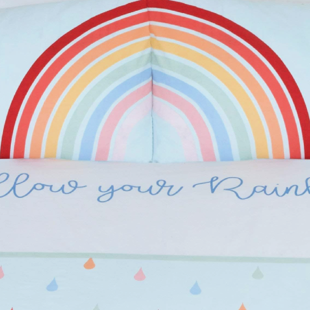 FOLLOW YOUR RAINBOW Single Bed Quilt Cover Set