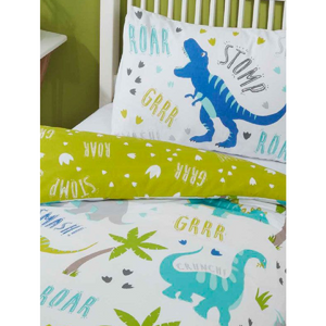 Roarsome | Dinosaur Toddler/Cot Bed Quilt Cover Set | Little Gecko