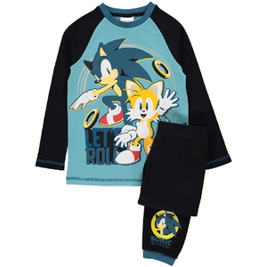 Sonic The Hedgehog | Pyjamas & Fleece Snuggle Hoodie Set | Little Gecko