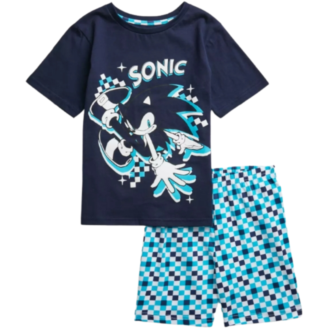 Sonic The Hedgehog | Shortie Pyjamas | Little Gecko