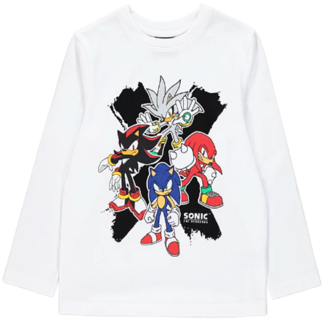 Sonic The Hedgehog | White Characters T-Shirt | Little Gecko