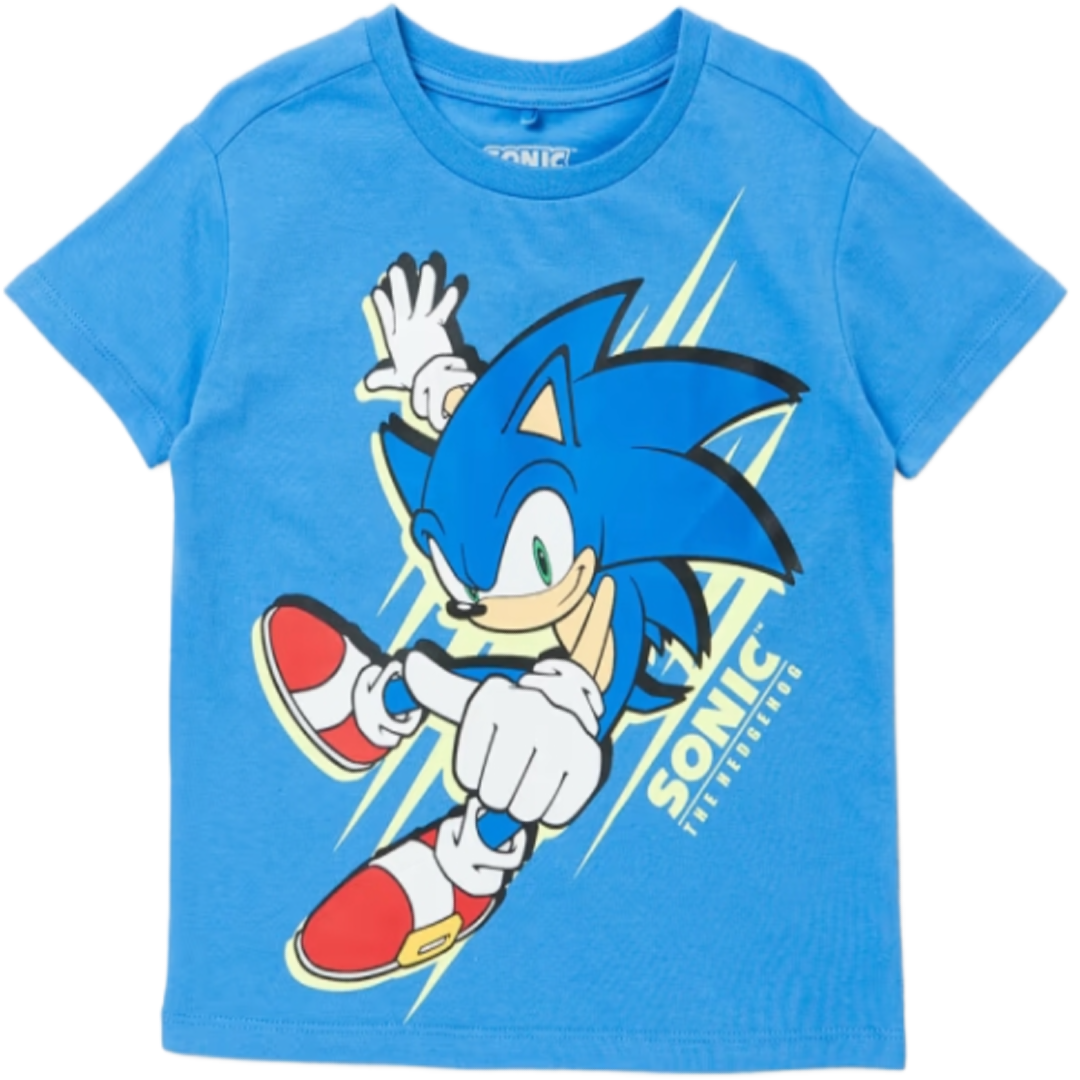 Sonic The Hedgehog | Blue T-Shirt | Little Gecko