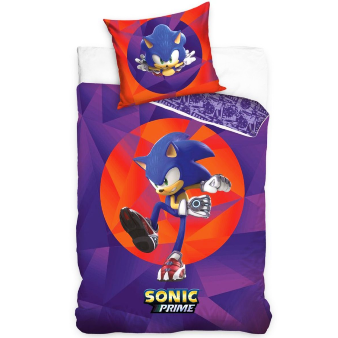 Sonic The Hedgehog | Prime Single Bed Quilt Cover Set | Little Gecko