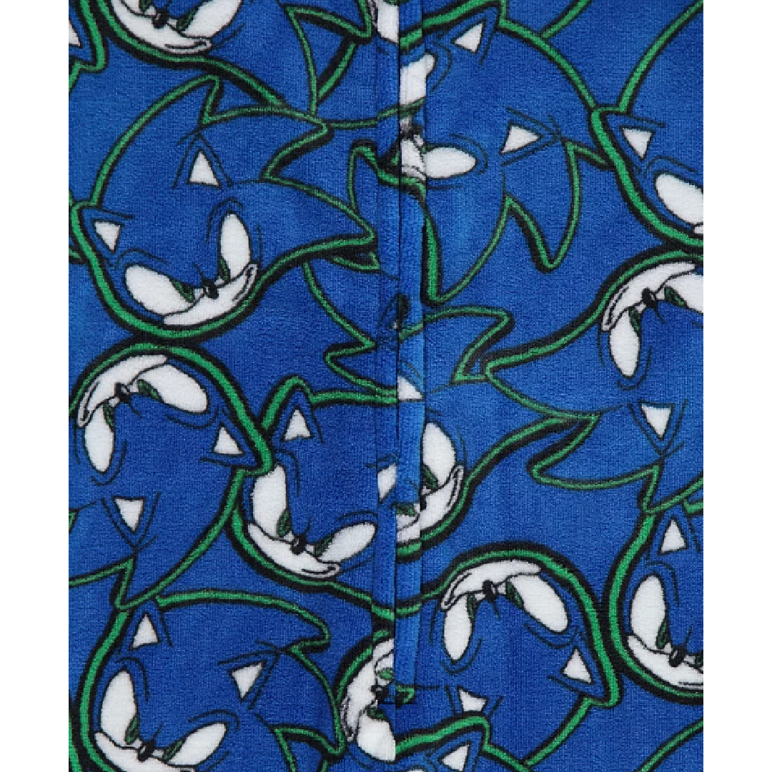 Sonic The Hedgehog | Blue Fleece All-In-One | Little Gecko