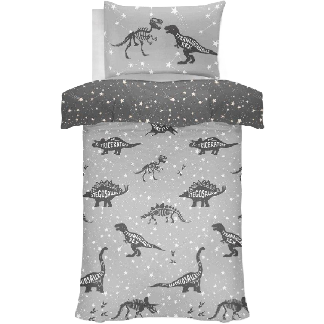 SPACE T-REX Single Bed Quilt Cover Set