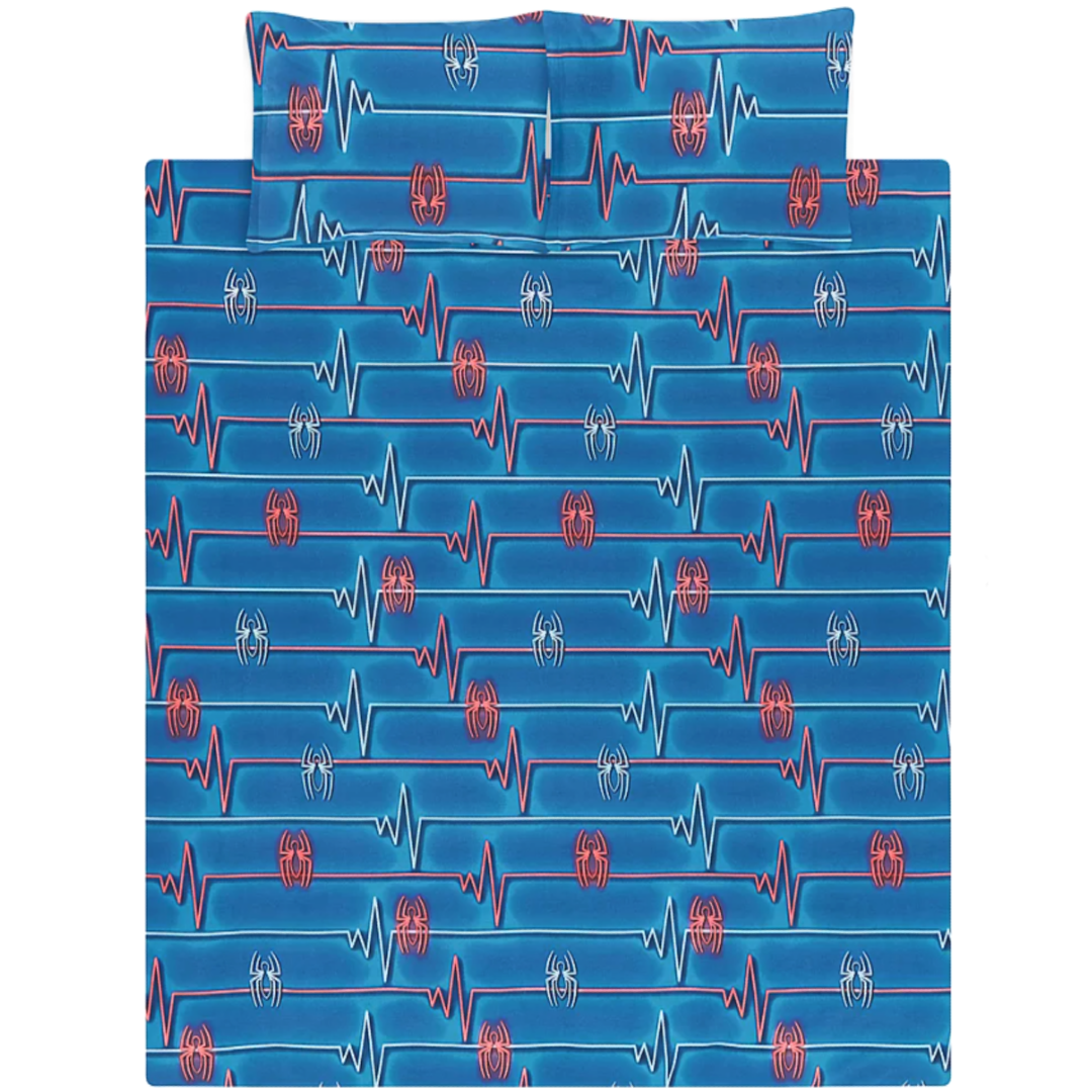 Spiderman | Black Double/Queen Bed Quilt Cover Set | Little Gecko