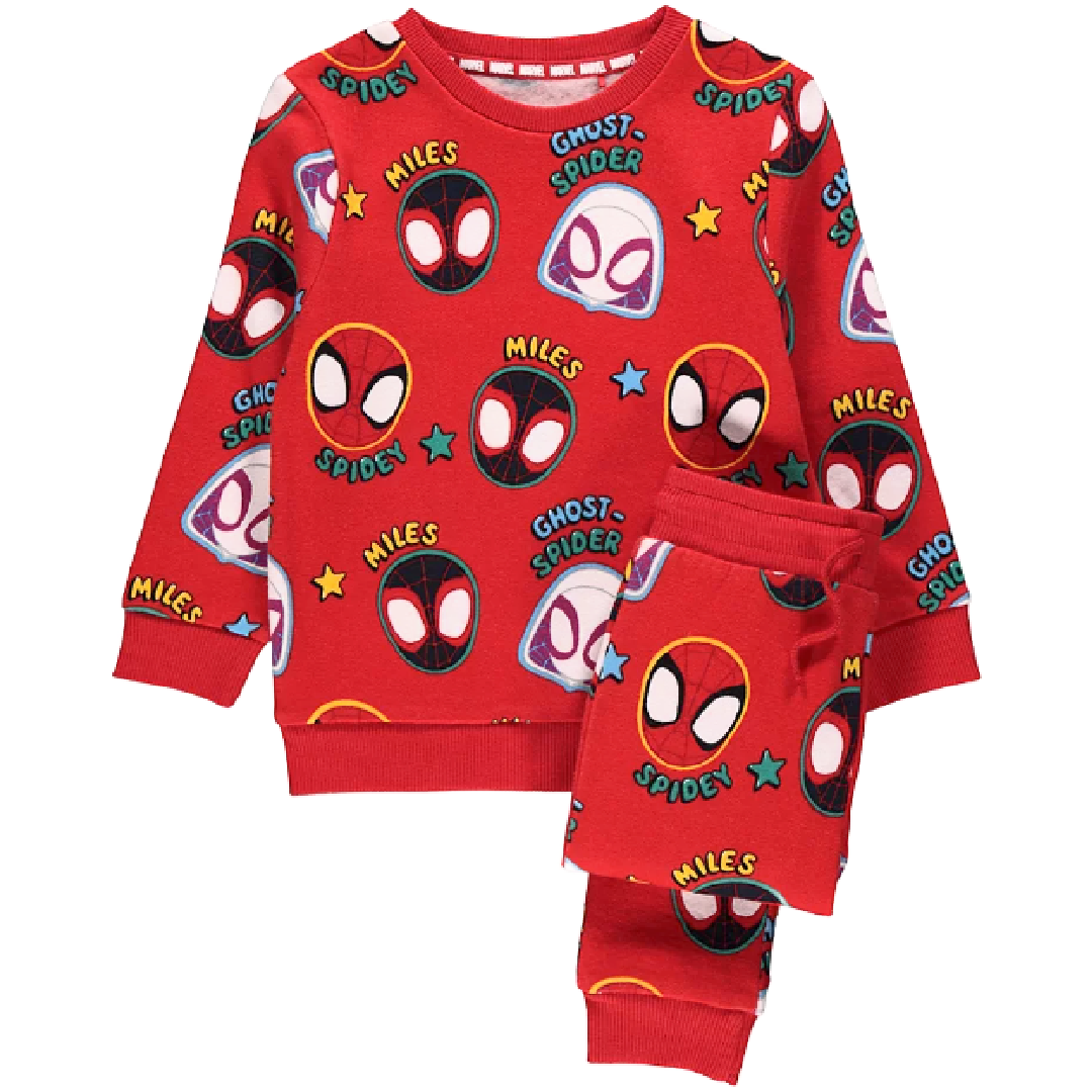 Spiderman | Red Sweatshirt & Jogging Pants Set | Little Gecko