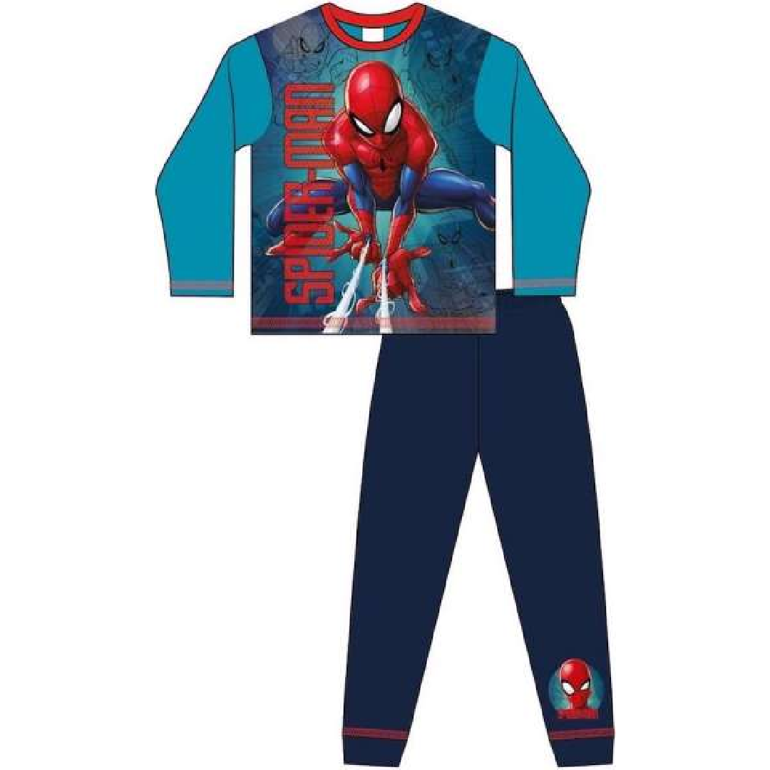 Spiderman | Teal/Navy Pyjamas | Little Gecko
