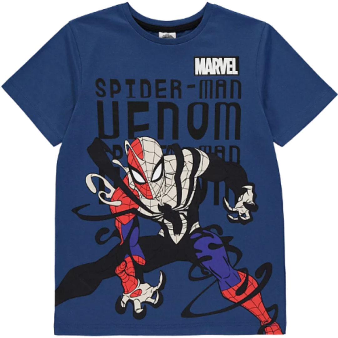 Spiderman | Navy T-Shirt | Little Gecko