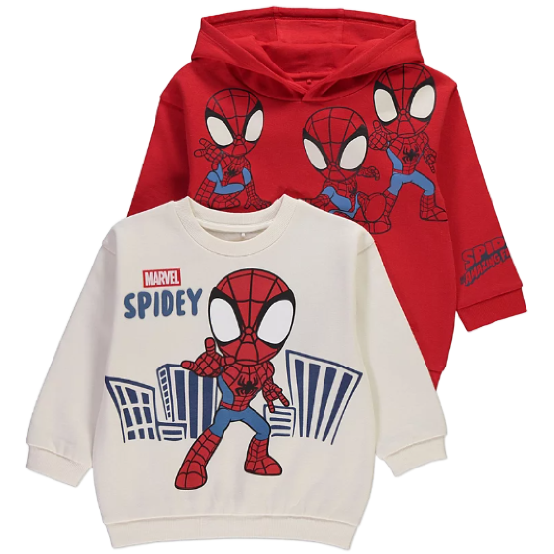SPIDERMAN 2 Pack Sweatshirt Set