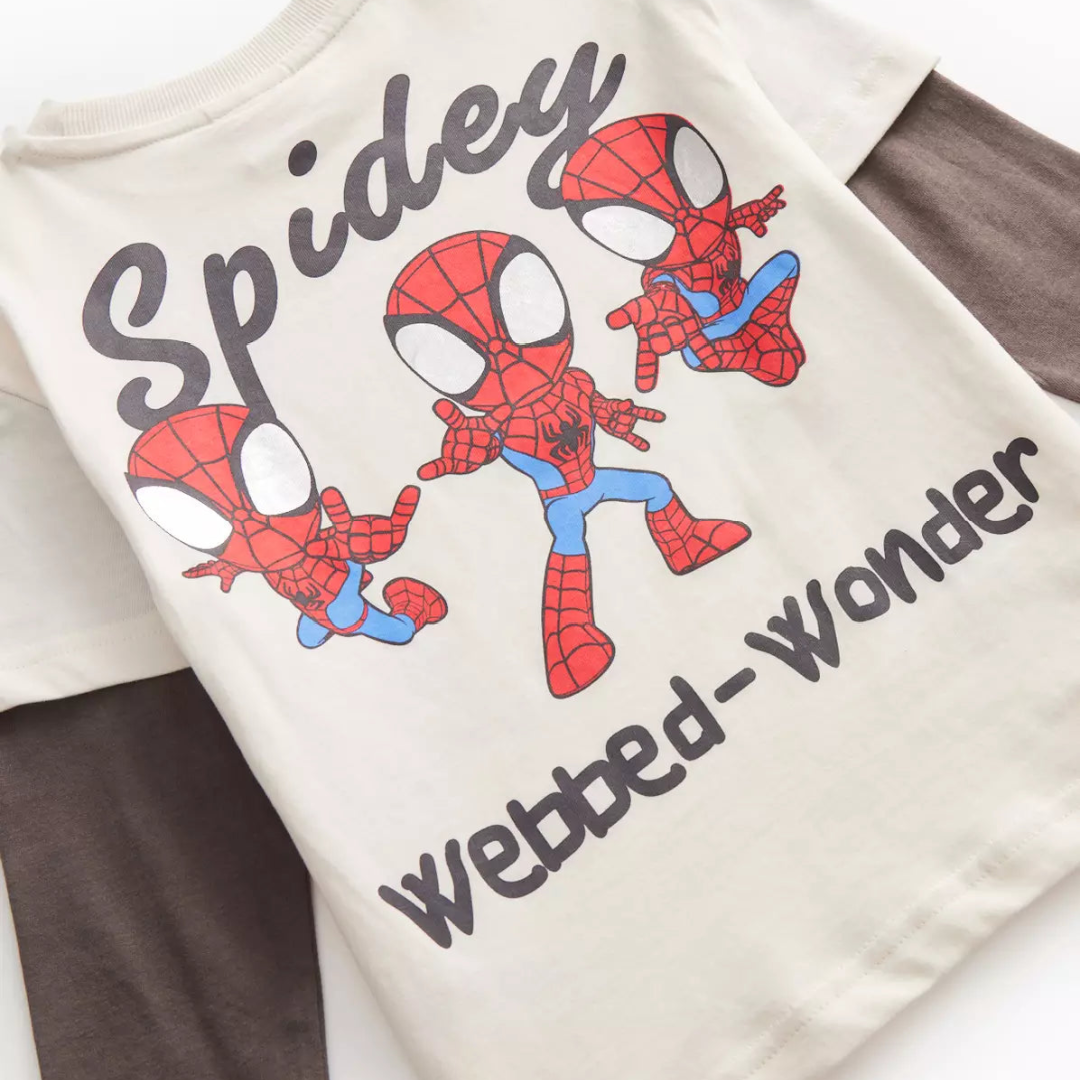 Spiderman | Swing On Long Sleeve T-Shirt | Little Gecko