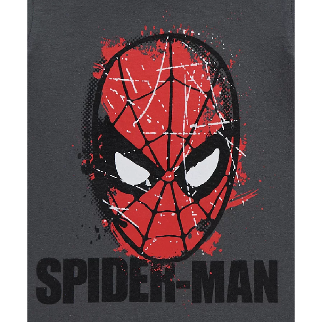 Spiderman | Charcoal T-Shirt | Little Gecko