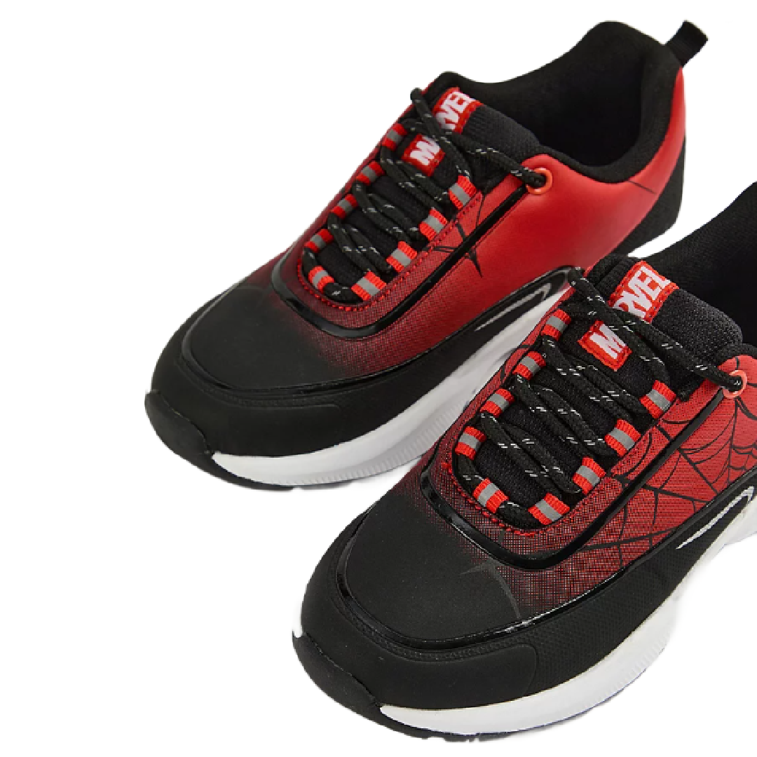 Spiderman | Red Ombre Trainers | Little Gecko
