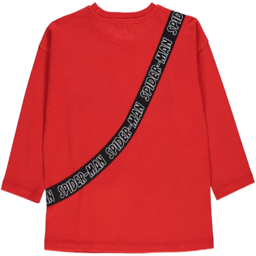 Spiderman | Red Bag T-Shirt | Little Gecko