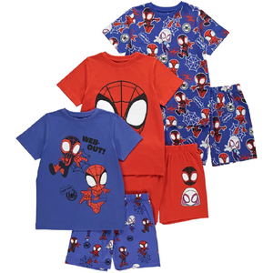 SPIDERMAN 3 Pack Shortie Pyjama Set