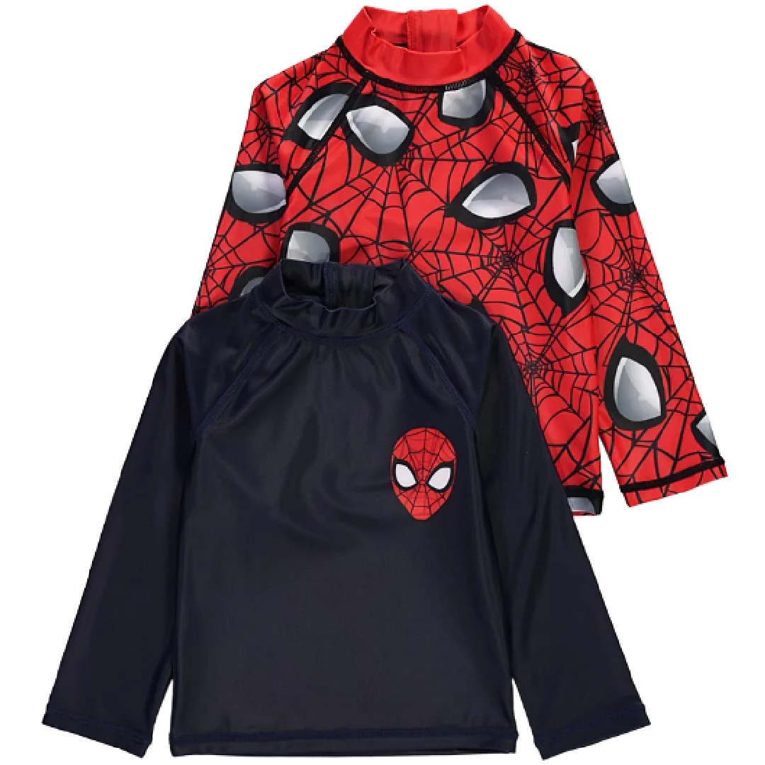 Spiderman | 2pk Rashie Tops | Little Gecko