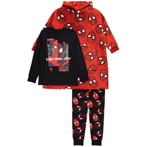 Spiderman | Long Pyjamas & Snuggle Hoodie Set | Little Gecko