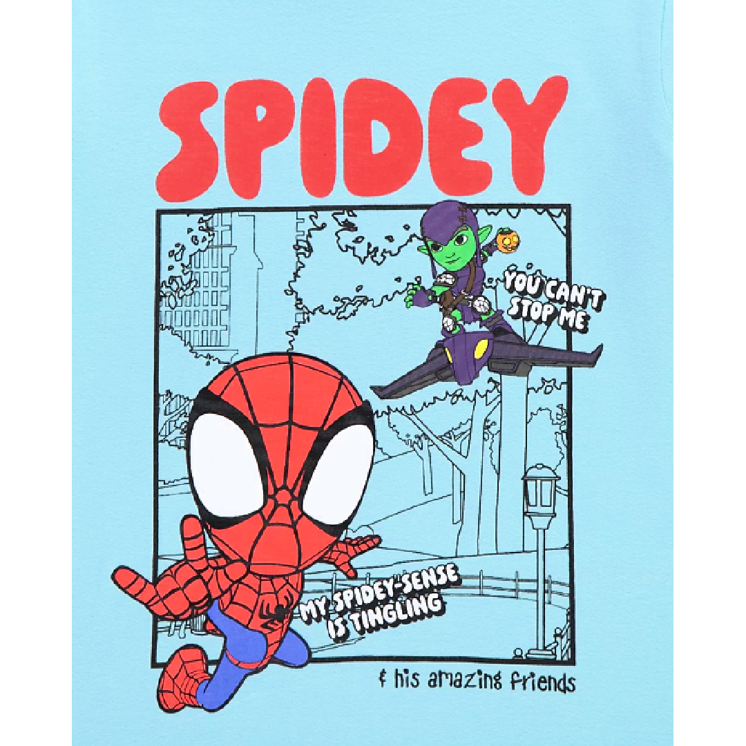 Spiderman | Light Blue T-Shirt | Little Gecko
