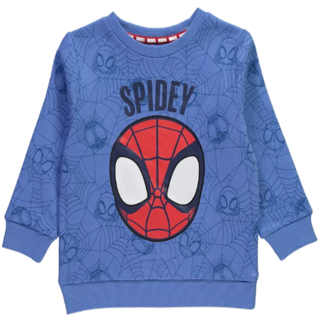 Spiderman | Blue Sweatshirt | Little Gecko
