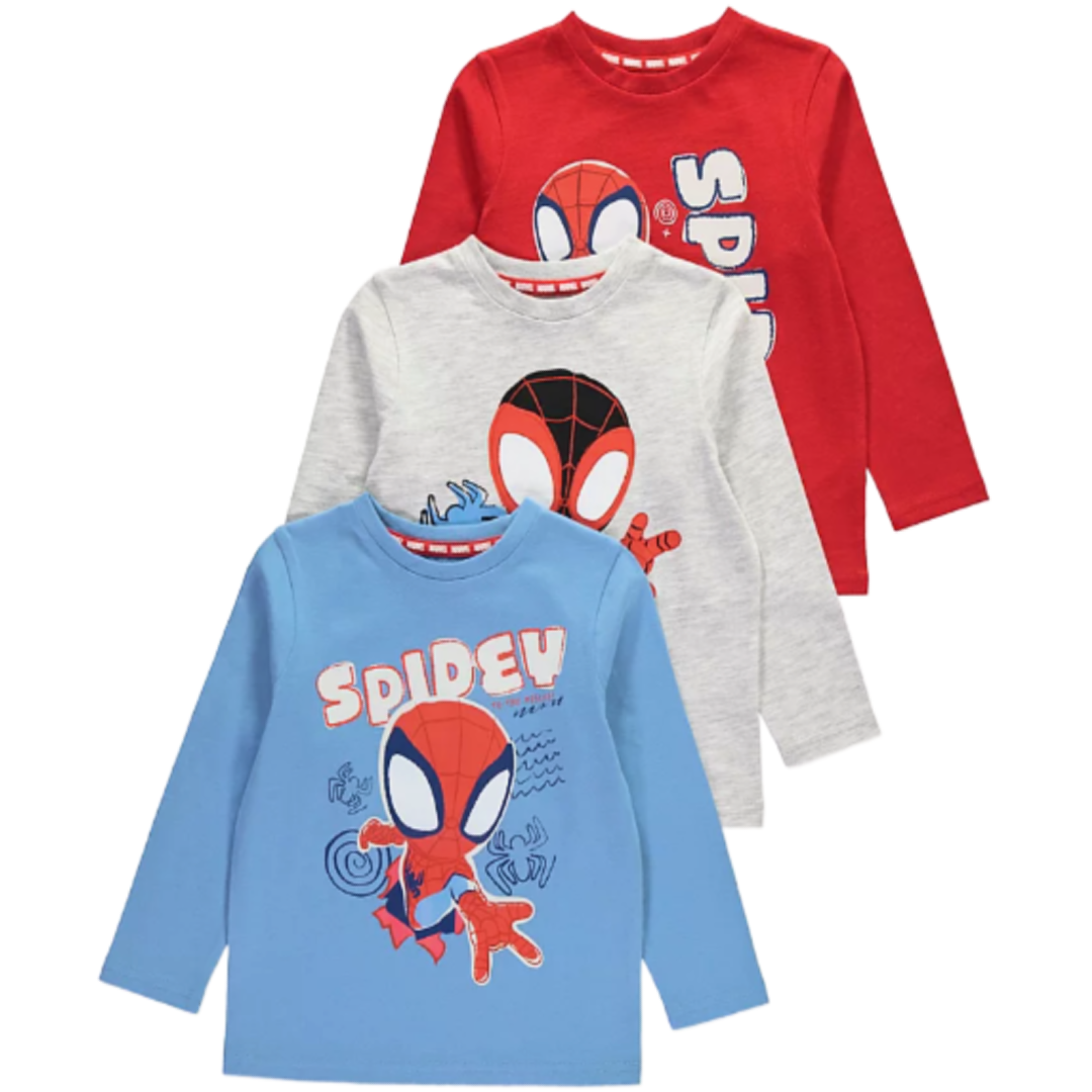 Spiderman | 3 Pack T-Shirts | Little Gecko
