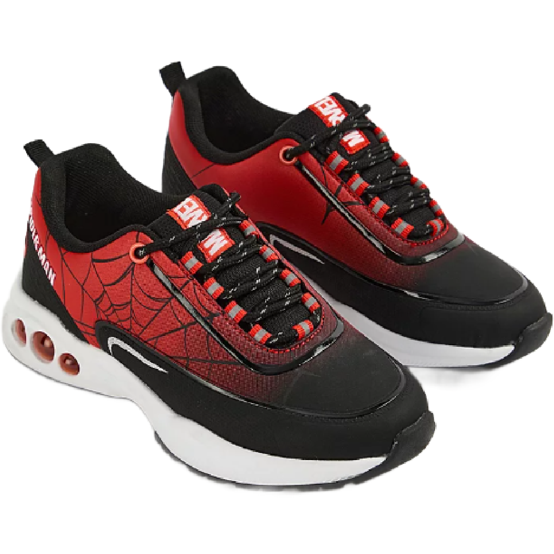 Spiderman | Red Ombre Trainers | Little Gecko