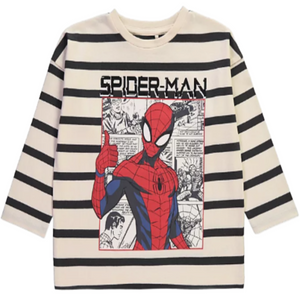 Spiderman | Striped T-Shirt | Little Gecko