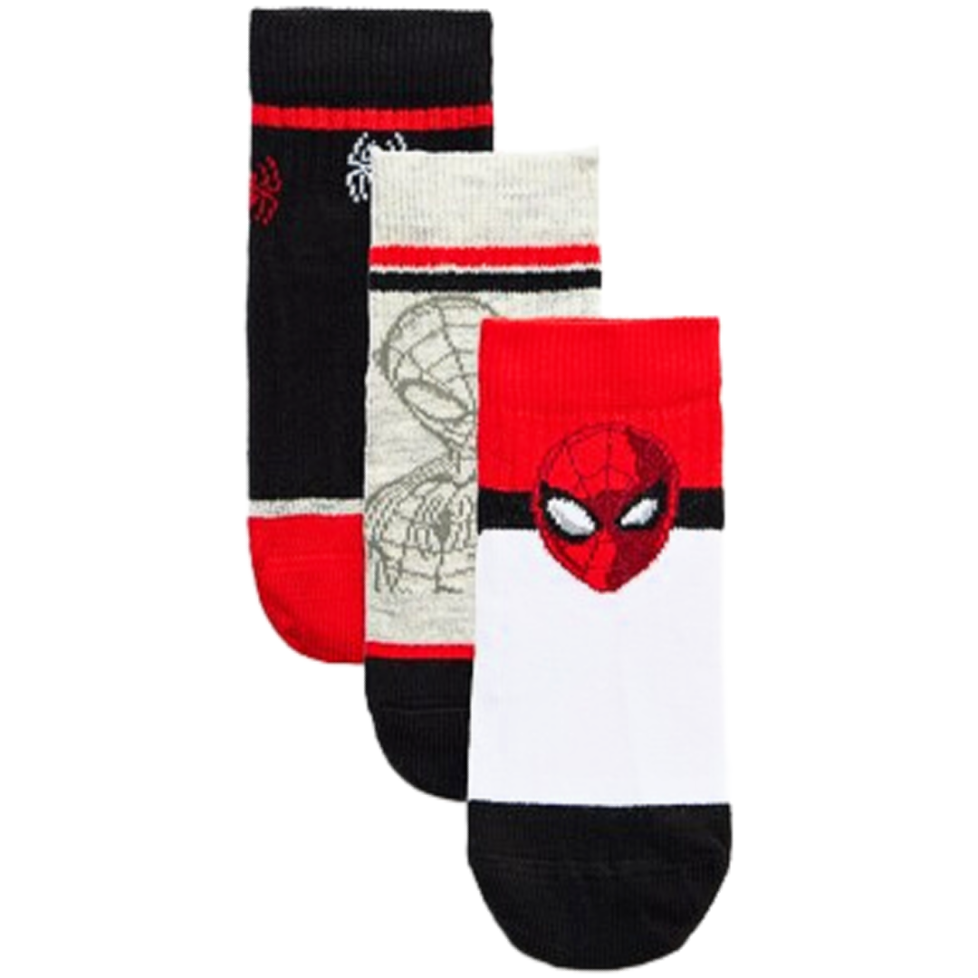 Spiderman | 3pk Socks | Little Gecko