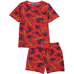 SPIDERMAN Red Shortie Pyjama Set