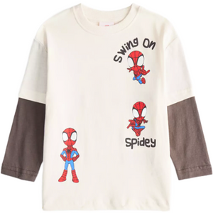 Spiderman | Swing On Long Sleeve T-Shirt | Little Gecko