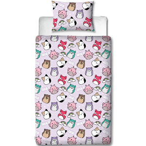 Squishmallows | Bright Single Bed Quilt Cover Set | Little Gecko