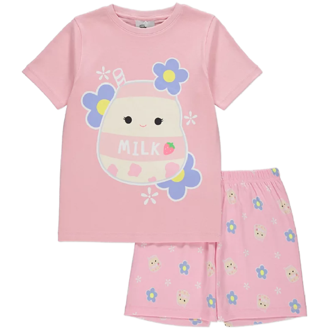 SQUISHMALLOWS Pink Milk Pyjama Set