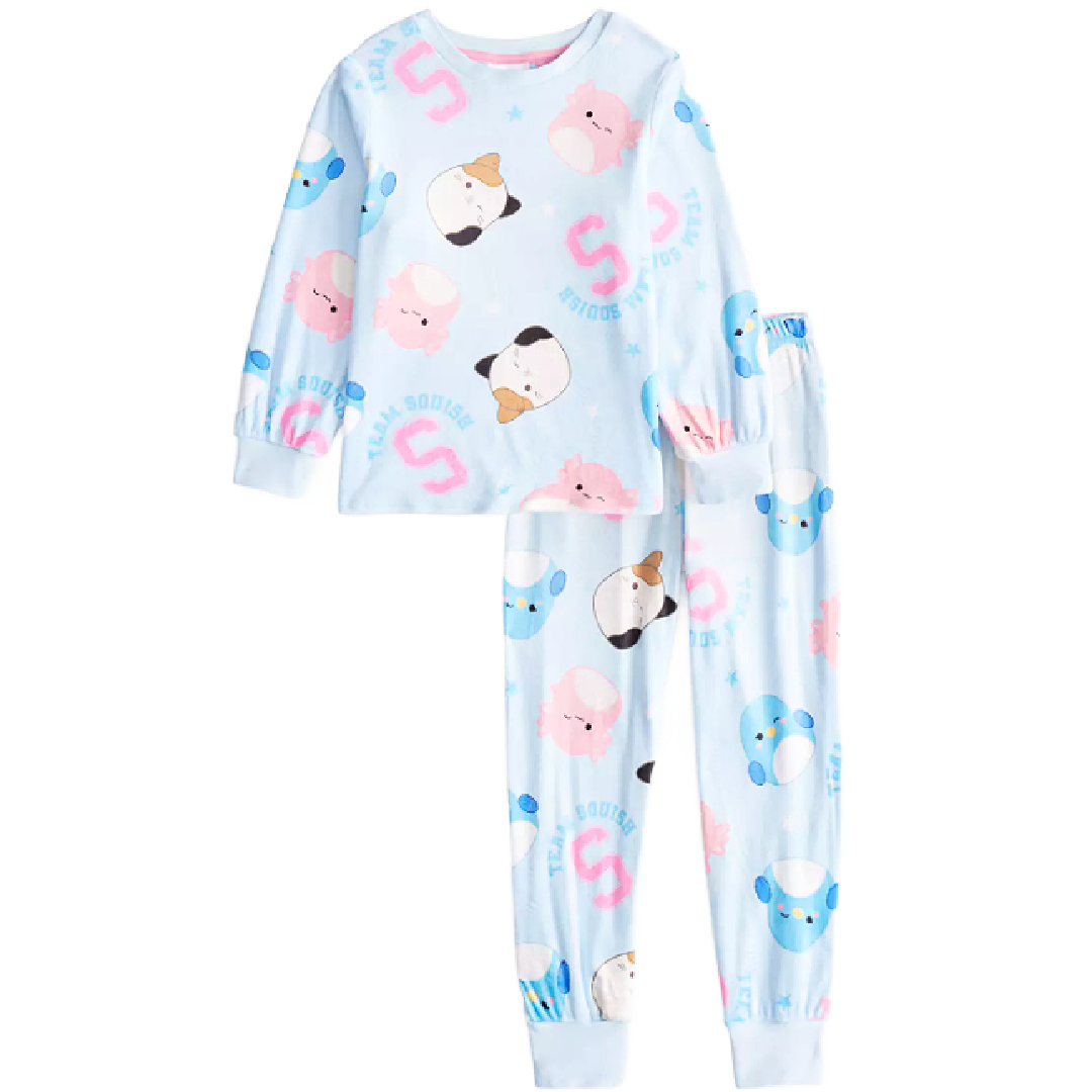 Squishmallows | Blue Long Pyjamas | Little Gecko