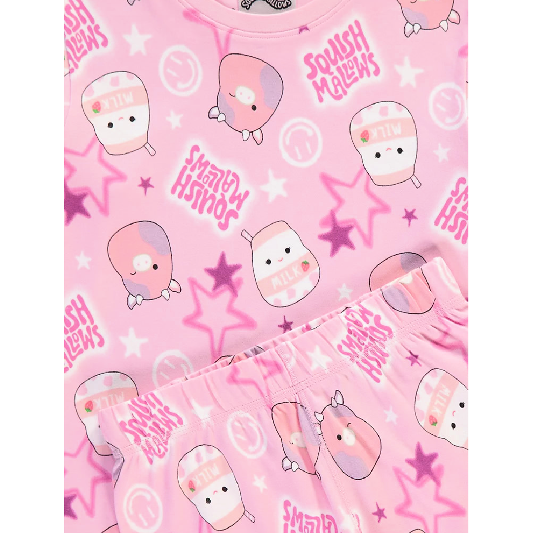 Squishmallows | Pink Long Pyjamas | Little Gecko
