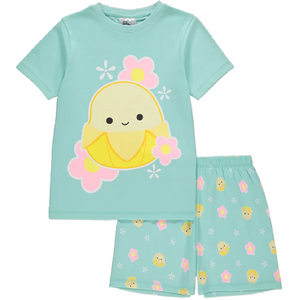 SQUISHMALLOWS Mint Banana Shortie Pyjama Set