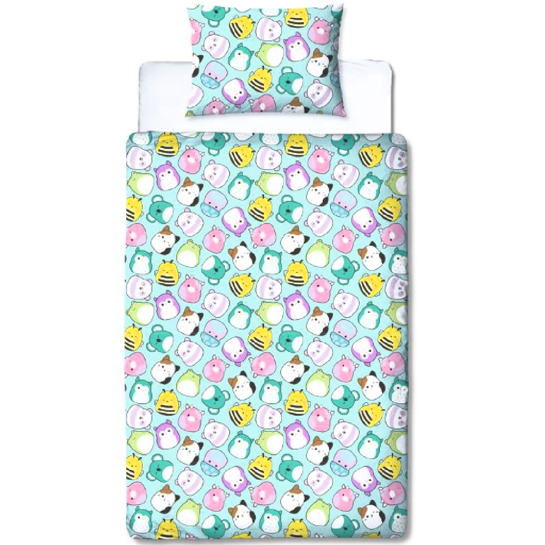 Squishmallows | Happy Single Bed Quilt Cover Set | Little Gecko