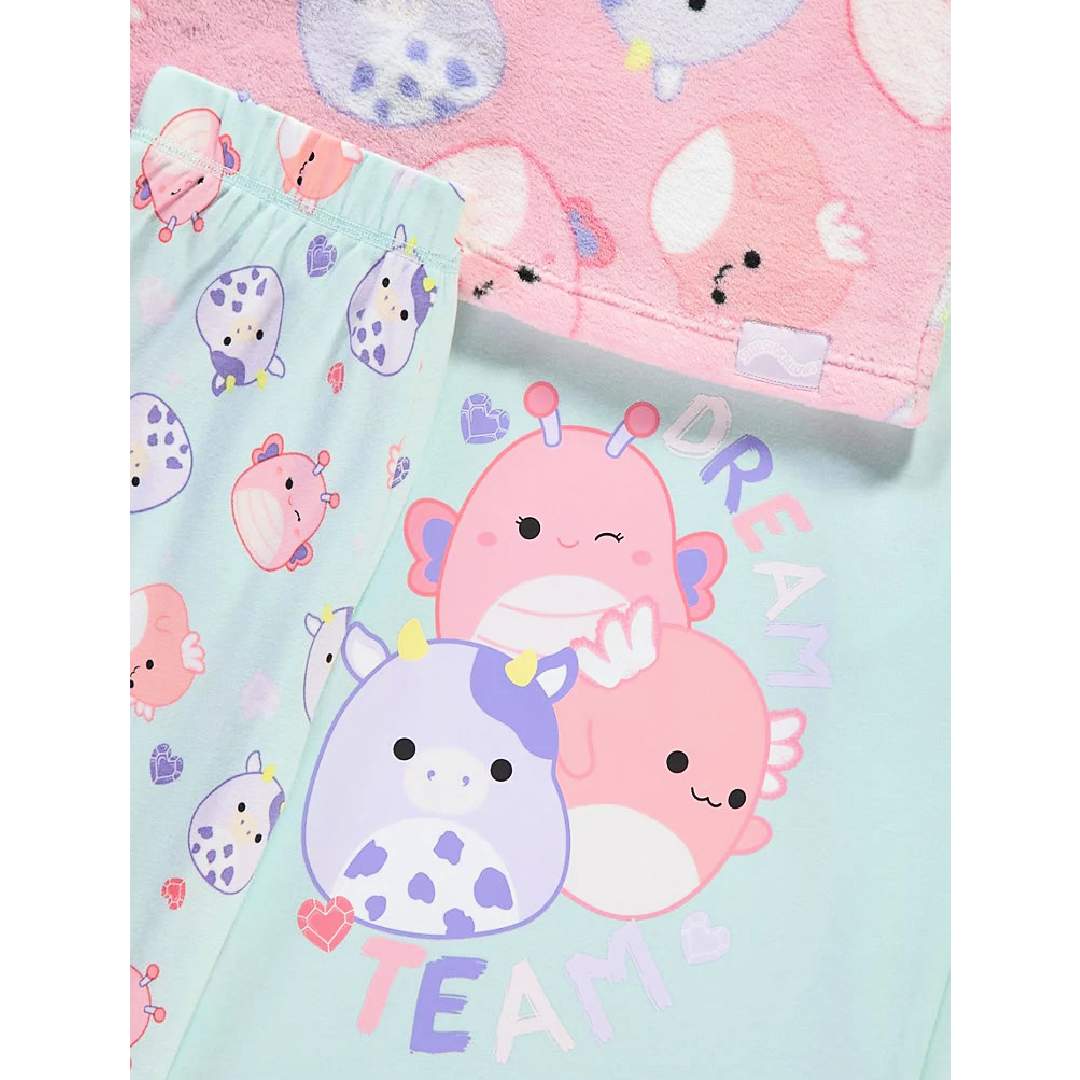 Squishmallows | Long Pyjamas & Snuggle Hoodie Set | Little Gecko