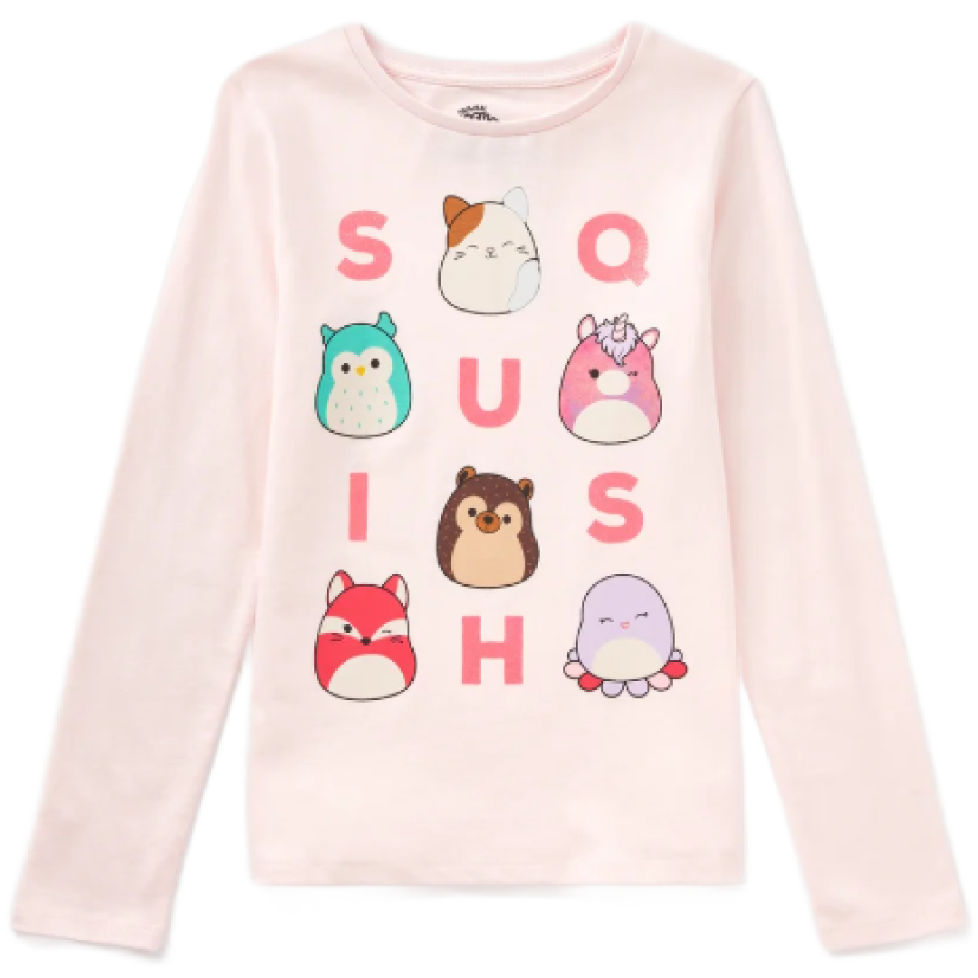 Squishmallows | Pink T-Shirt | Little Gecko