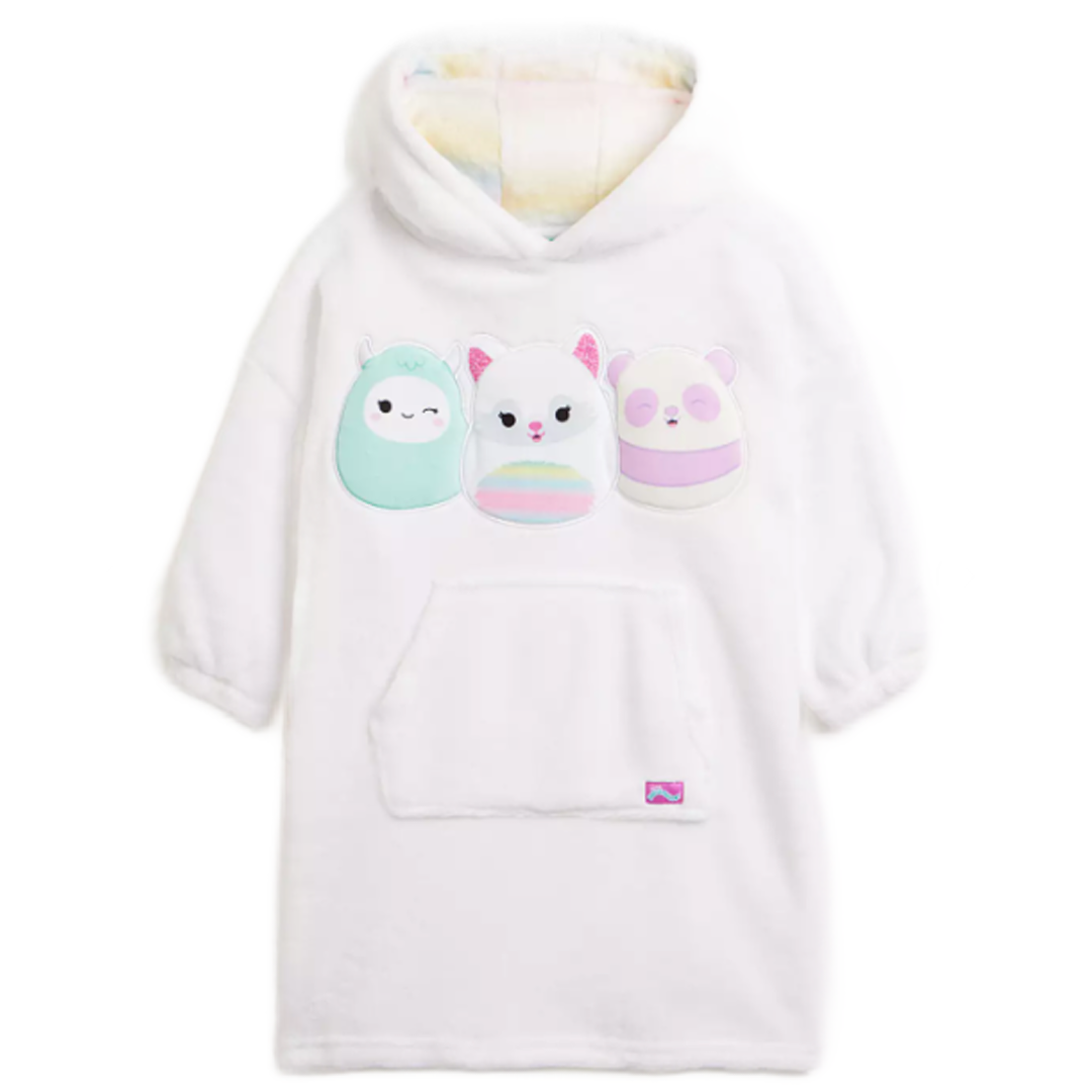 Squishmallows | White Snuggle Hoodie | Little Gecko