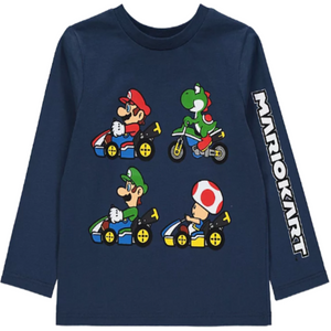 Super Mario | Navy Characters T-Shirt | Little Gecko