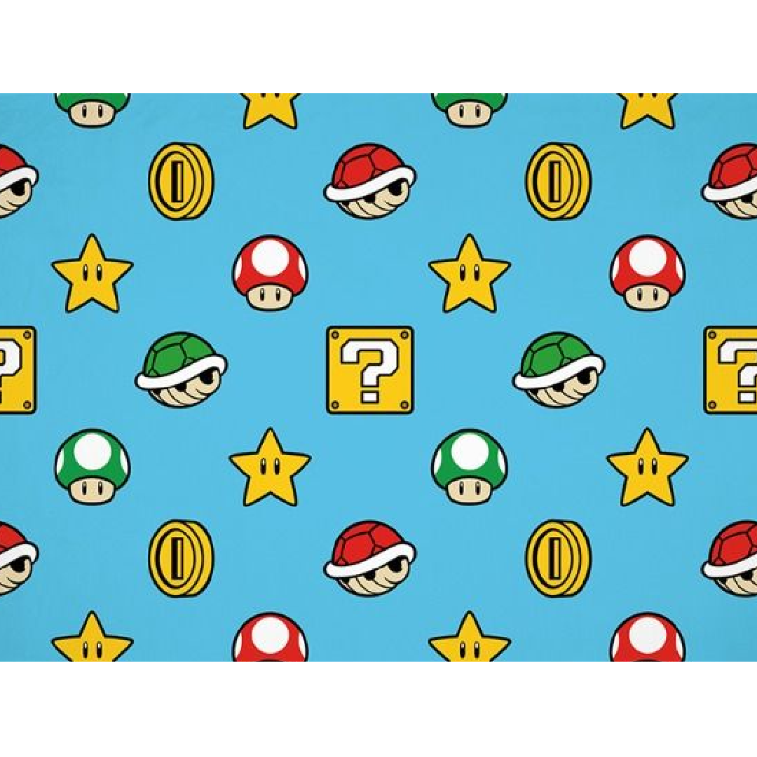 SUPER MARIO Continue Fleece Blanket