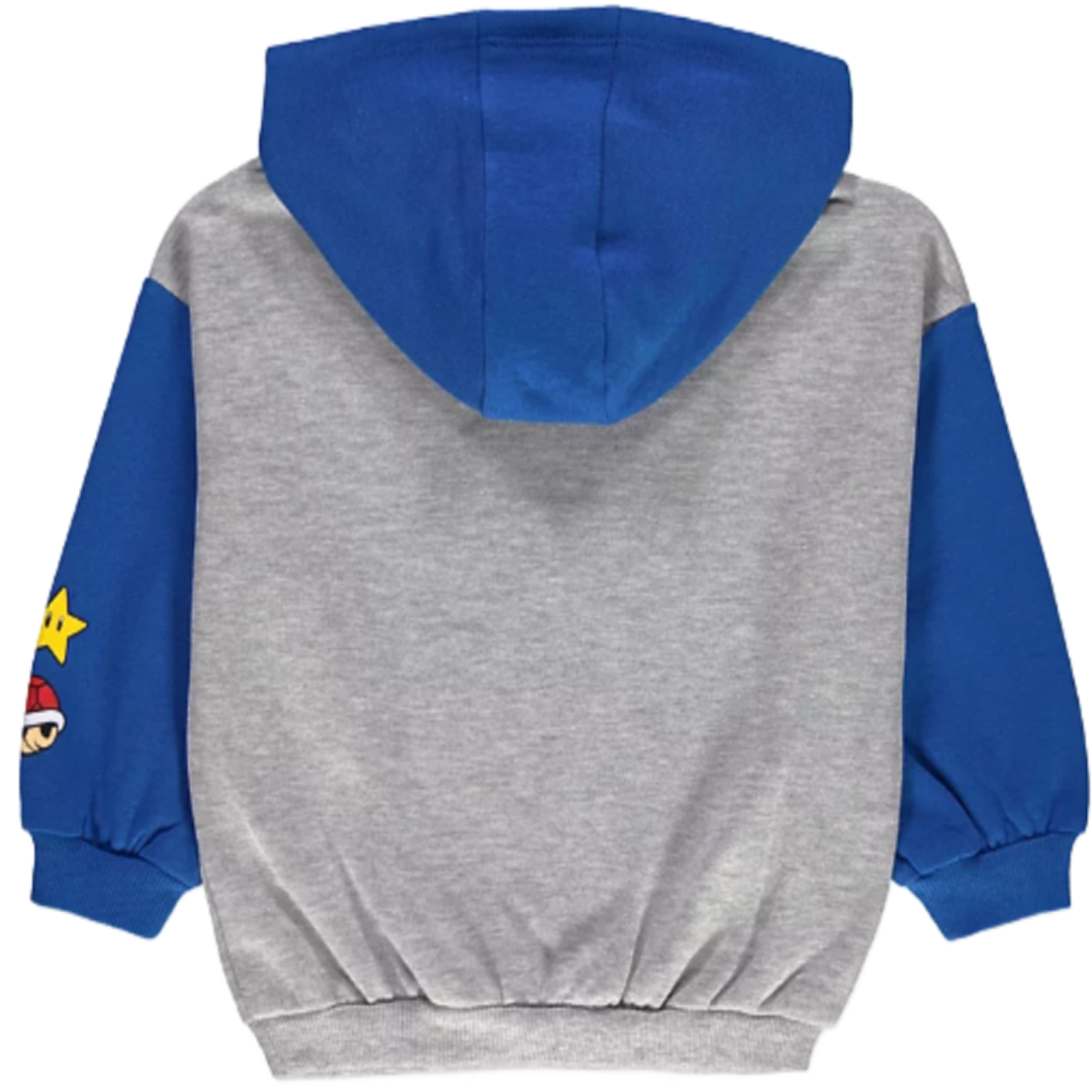 Super Mario | Blue/Grey Hoodie | Little Gecko