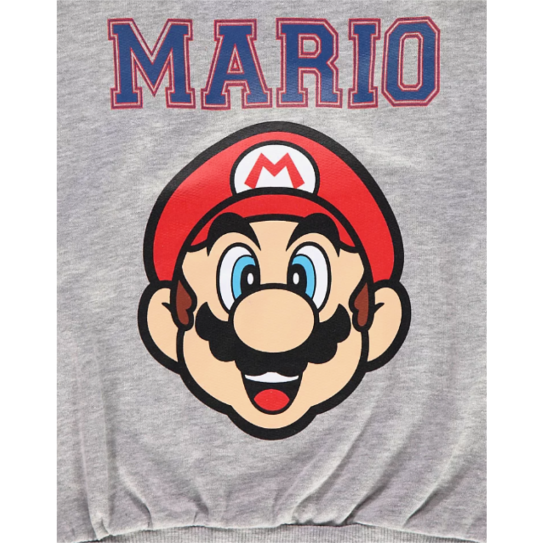 Super Mario | Blue/Grey Hoodie | Little Gecko