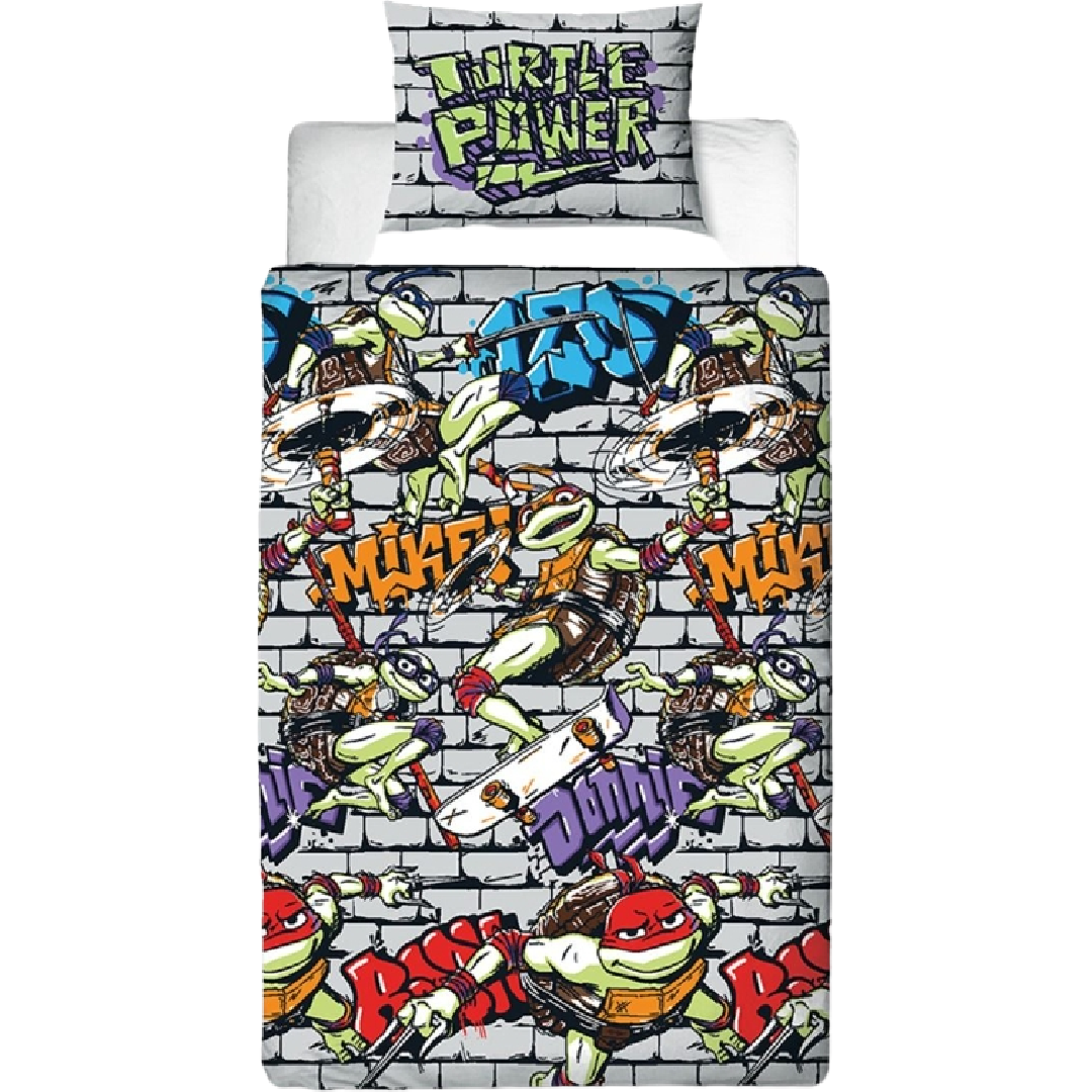 Teenage Mutant Ninja Turtles | Power Single Bed Quilt Cover Set | Little Gecko