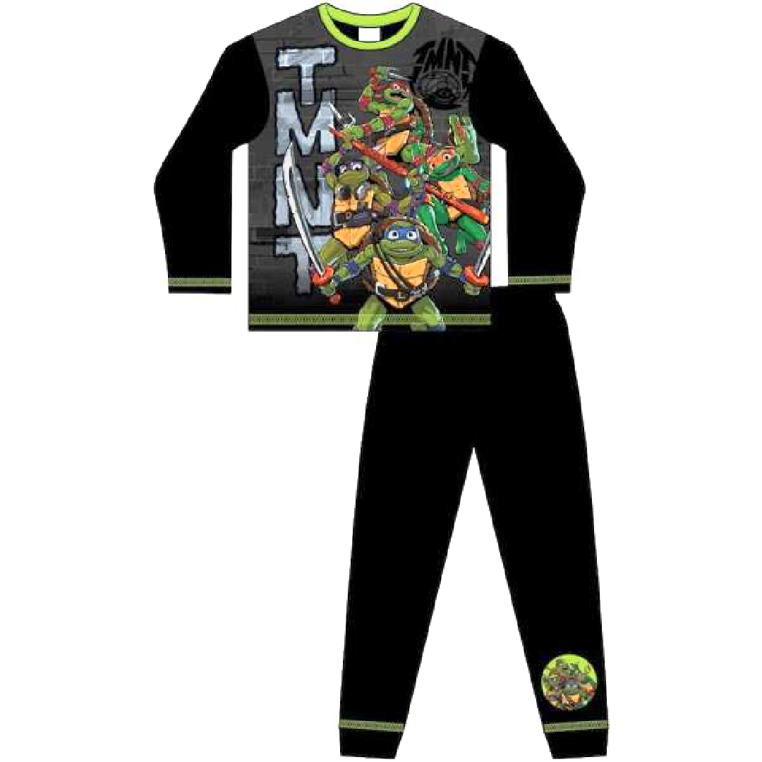 Teenage Mutant Ninja Turtles | Black Pyjamas | Little Gecko