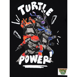 Teenage Mutant Ninja Turtles | Black T-Shirt | Little Gecko