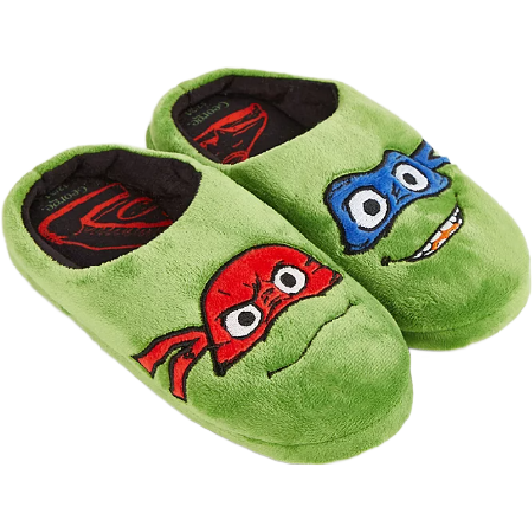 Teenage Mutant Ninja Turtles | Green Slippers | Little Gecko