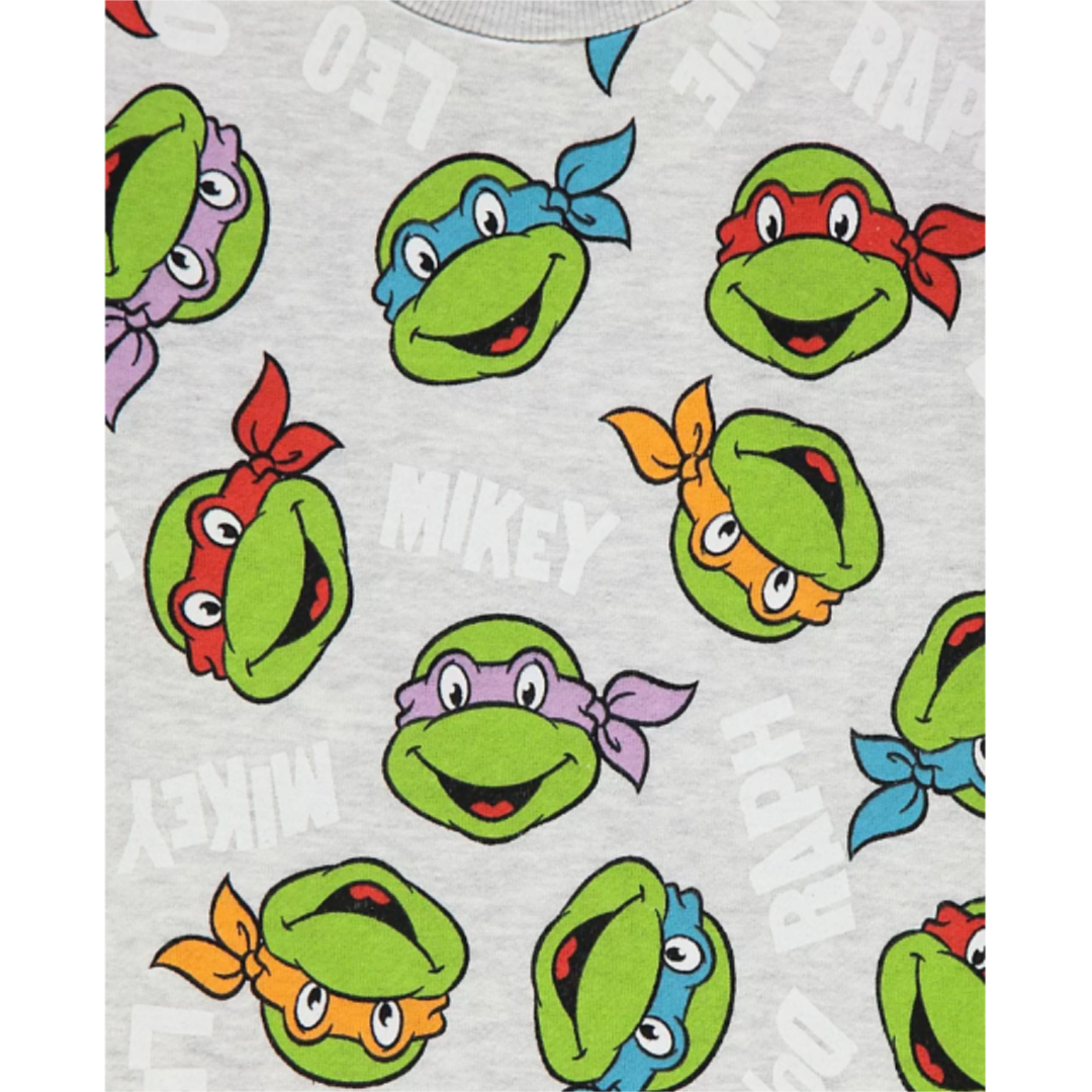 Teenage Mutant Ninja Turtles | Grey Sweatshirt | Little Gecko