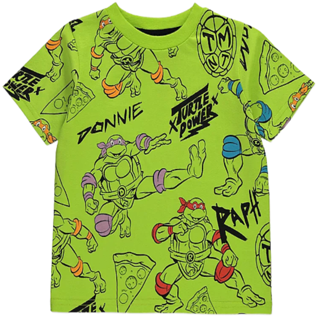 Teenage Mutant Ninja Turtles | Green T-Shirt | Little Gecko