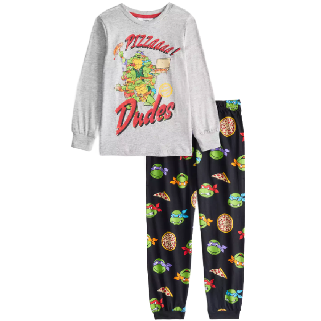 Teenage Mutant Ninja Turtles | Pizza Dudes Long Pyjamas | Little Gecko